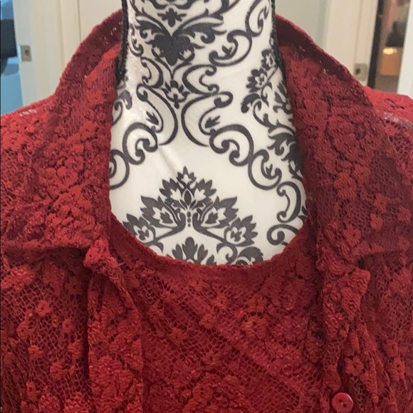 Petite tank and lace cardigan - Picture 5 of 12